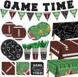 Football Party Supplies Decor Kit for 24 Guests 3 Tablecloths
