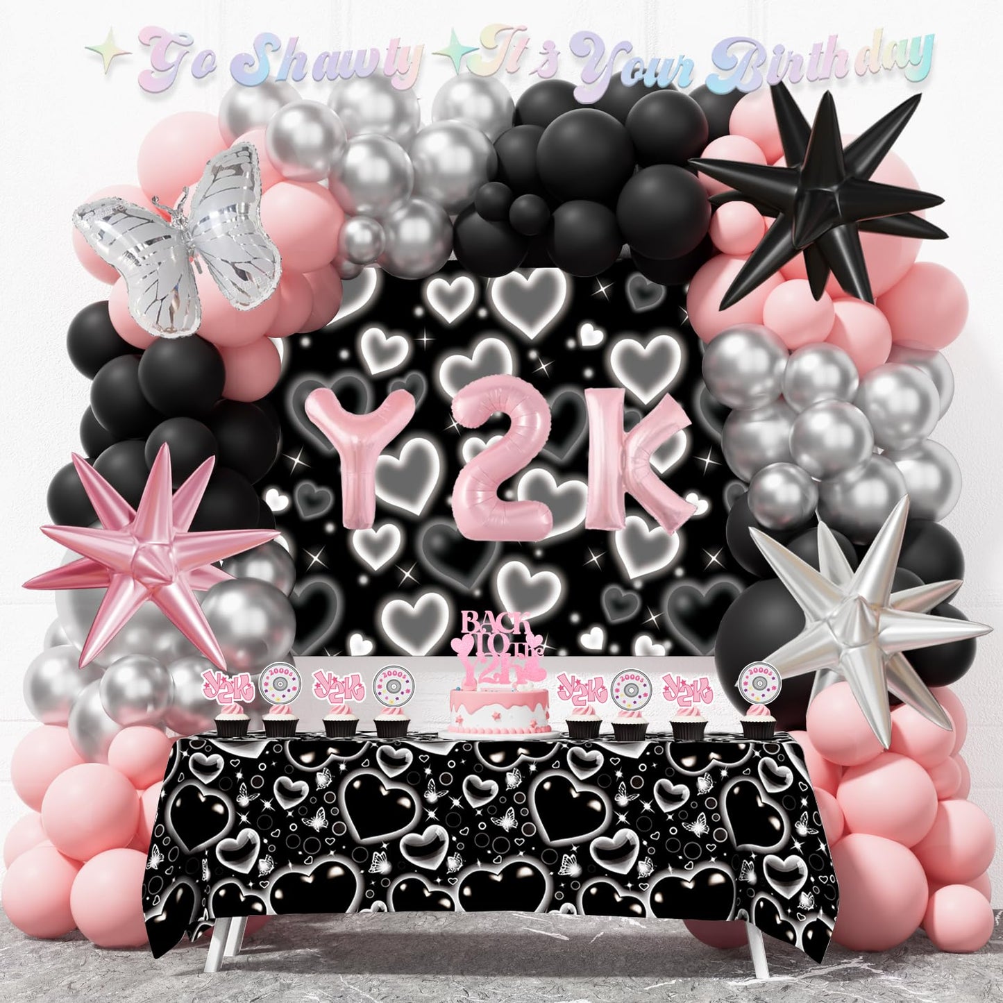 Fiesec Y2k Party Decorations – 109 PCs 2000 the Party Supplies with