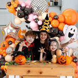 120 Pcs Halloween Balloon Garland, Orange and Black Balloon Arch Kit