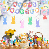 35PCS Easter Decoration Set Happy Easter Banner Suitable for Holiday