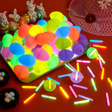 JOYIN 72 Pcs Easter Eggs with 144 Pcs Mini Glow Sticks for Kids