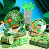 210 Pcs Happy St Patrick's Day Party Supplies Plates Napkins Cups