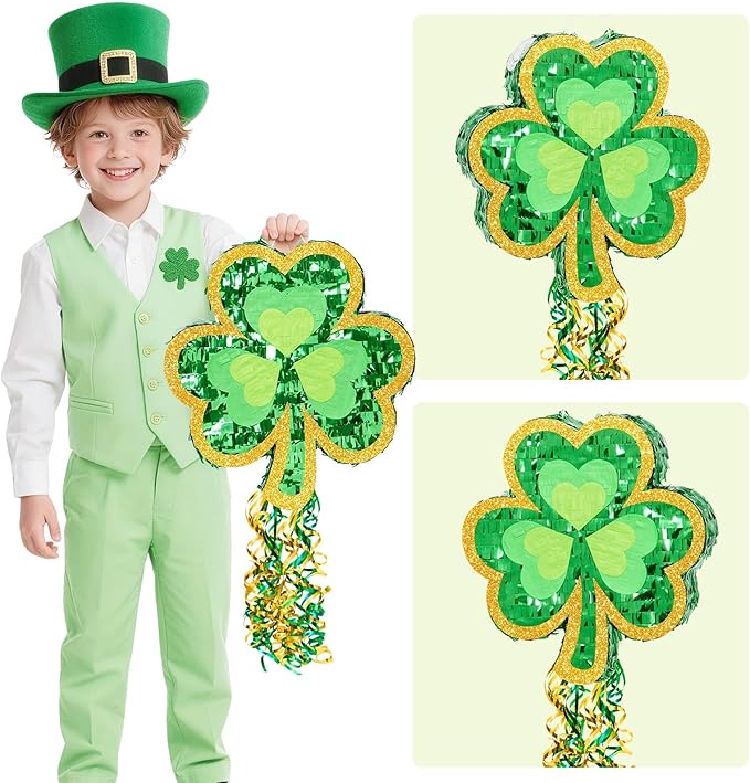St Patricks Day Piñata St Patricks Day Party Game Green Shamrock