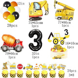90 Pcs Dump Truck Party Decorations for Boys Baby Construction 3rd