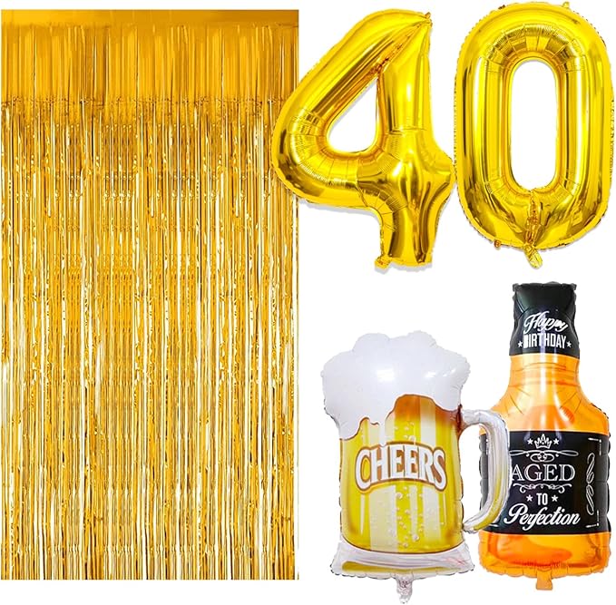 40th Birthday Decorations for Men 40 Birthday Decorations with 40