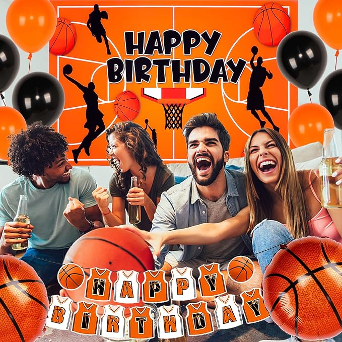 173 PCS Basketball Party Decorations Basketball Birthday Decorations