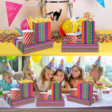 48Pcs Movie Night Supplies 24 Cinema Snack Trays with 24 Popcorn