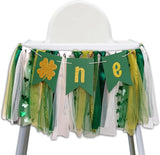 St Patrick's Day Lucky One High Chair Banner 1st Birthday Party