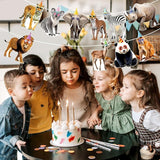 Hooqict Safari Animals Happy Birthday Banner Animal Birthday Decoratio