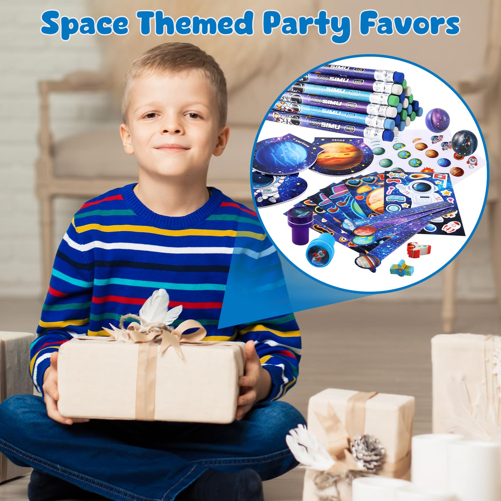 168Pcs Outer Space Themed Party Favors Space Alien Coloring