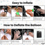 KatchOn, Large Black Number 1 Balloon - 40 Inch | Mylar Foil Balloon