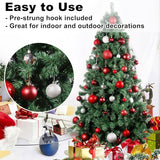 GameXcel 24Pcs Christmas Balls Ornaments for Xmas Tree - Shatterproof