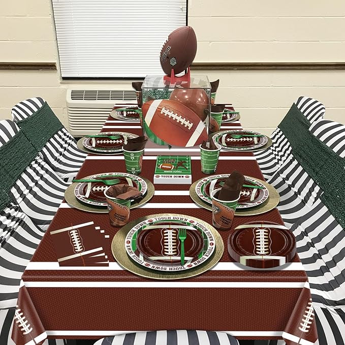 Football Party Decorations 82Pcs Supplies Including Plates Napkins