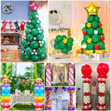 Toosci 2 Sets Balloon Column Stand and Balloon Pump, Adjustable Metal