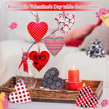 27 Pieces Valentines Day Felt Heart Ornaments Heart Hanging Decors