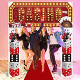 4 Pcs Casino Night Entryway Party Banner Decorations Casino Night