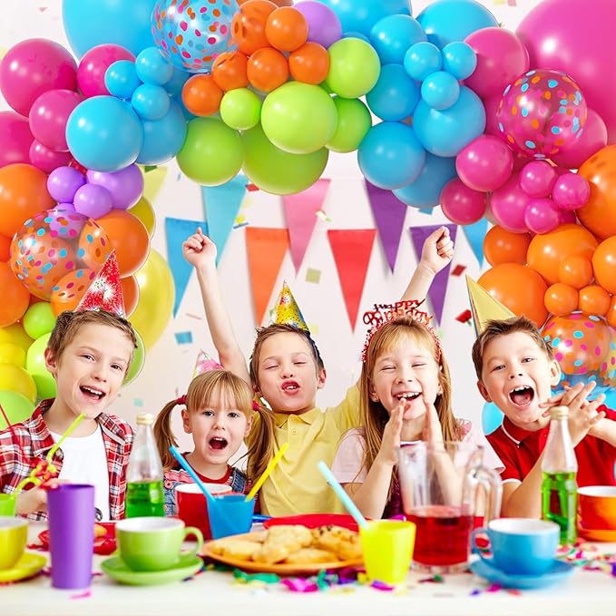 Amandir 153pcs Summer Tropical Balloon Arch Garland Kit Different