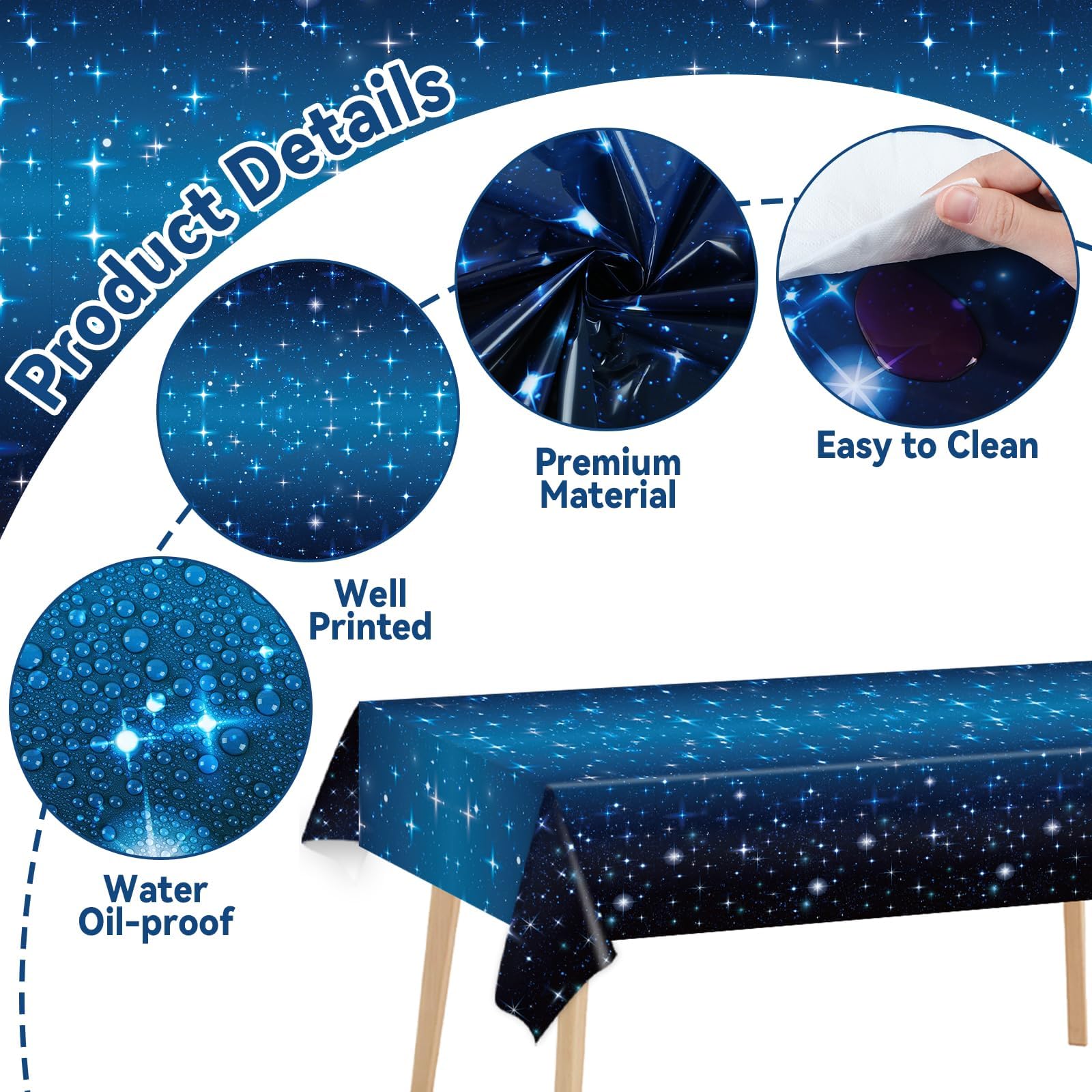 Space Galaxy Party Decoration Tablecloth Roll 1200 x 52