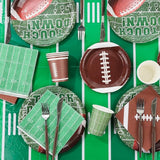 Football Party Decorations Set for 24 Disposable Paper Plates and