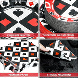 180PCS Casino Party Supplies Serve 60 Poker Party Paper Plates and