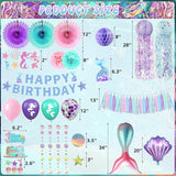 Mermaid Birthday Party Decorations Theme Supplies Include Banner