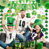 St Patrick's Day Decorations Kit Shamrock Garlands Hanging Swirls