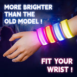 KIRALUMI 8 PCS LED Glow Bracelets, Light Up Bracelets for Kids Adults