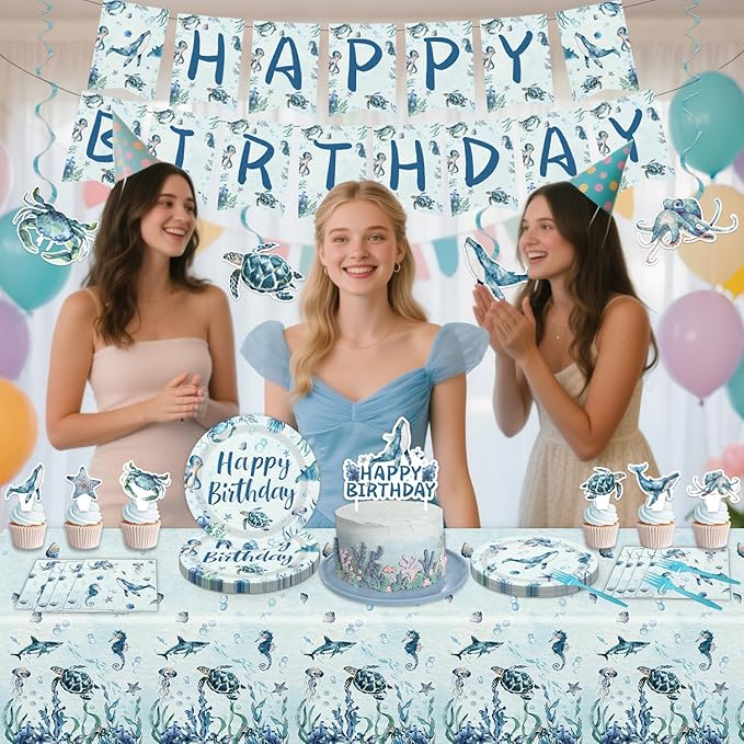 Under the Sea Party Decorations Ocean Themed Party Decorations with