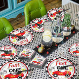 Fast One Birthday Decorations for Boys Racing Car 1st Birthday Party