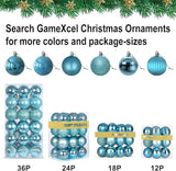 GameXcel 18Pcs Christmas Balls Ornaments for Xmas Tree - Shatterproof