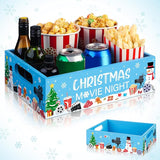 Movie Night Supplies Snack Trays with Handles Reusable