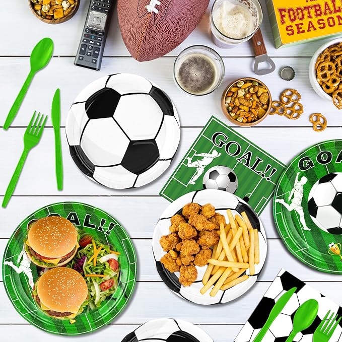 187 PCS Soccer Party Decorations Kit Football Birthday Party