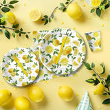 Lemon Party Decorations Tableware Disposable Summer Theme Lemon