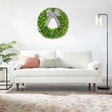 Vlorart 28" Faux Round Boxwood Wreath, Artificial Large Boxwood Wreath