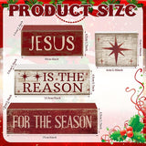 4 Pcs Christmas Table Decoration Jesus Decor Christmas Tiered Tray