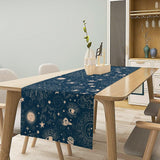 Sun Moon Table Runner, Zodiac Vintage My W13"x L108" Sun Moon