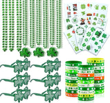 46 Pcs St.Patricks Day Party Accessories Favor Set Shamrock Glasses