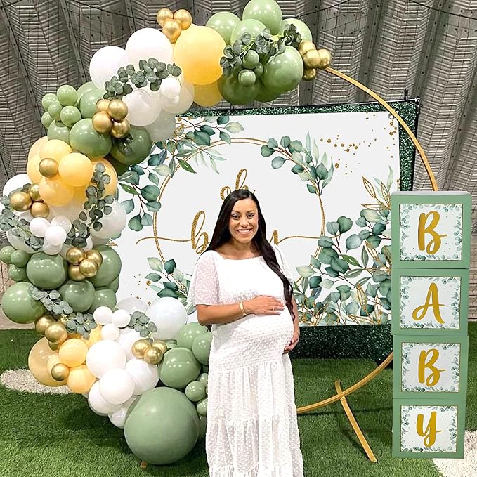 263 Pc Sage Green Baby Shower Decorations Boy Or Girl Gender Neutral