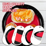 200Pcs Red and Black Party Decorations Valentine's Day Red and Black