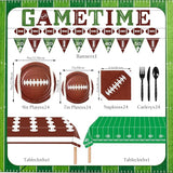 149 Pcs Football Party Decorations Kit for 24 Guests All in One Kit