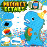 24 Large Dinosaur Pinata Bundle with a Blindfold Bat and Rope Dino
