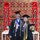 DAZONGE Graduation Decorations 2026, Red and Black Class of 2026