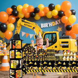 348 Pcs Construction 4th Birthday Decorations Dump Truck Four Years