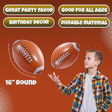 12 Pack 16 Inflatable Footballs for Football Party Decorations &