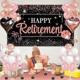 52Pcs Retirement Party Decorations Women with Retirement Sash and