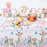 452 Pcs Safari Birthday Party Supplies Include Jungle Theme Paper
