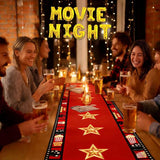 2 Pcs 13 x 72 Inch Movie Night Table Runner for Movie Night