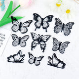 Ercadio 3d 36 Pack Butterfly Cake Toppers Black and White Pvc