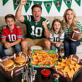 Super Football Party Decorations 2026 50 Pcs Tailgate Snack Plates
