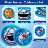 24 Guests Shark Theme Party Decorations Under the Sea Party